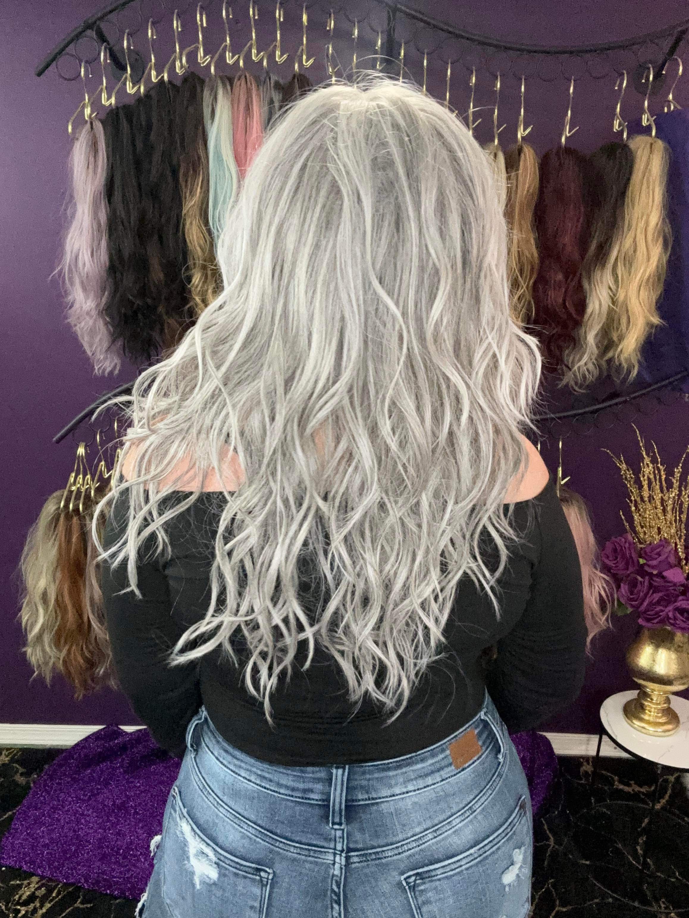 Thea Gradient Grey HS Premium Luxury Wig FL1 W6416