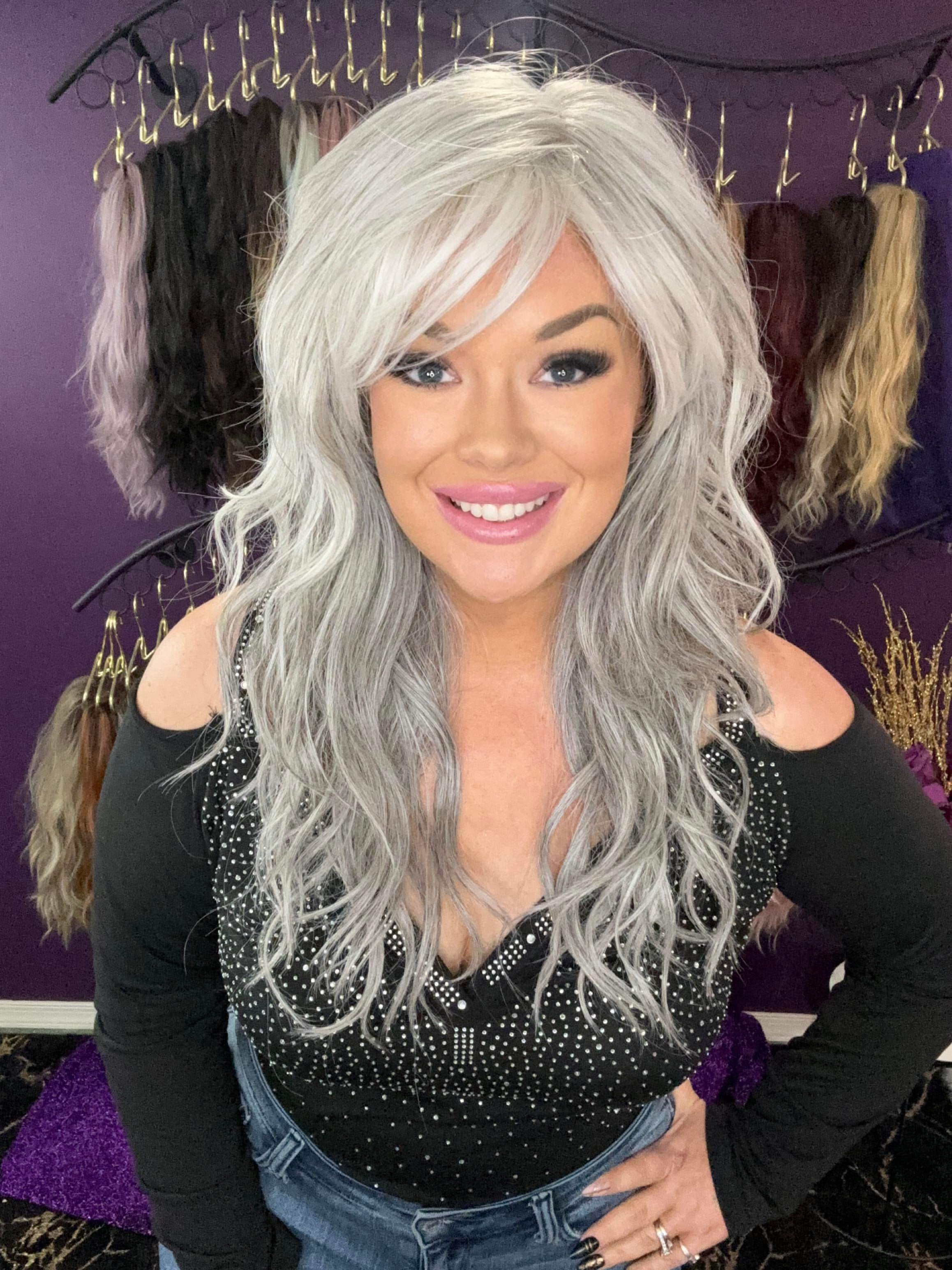 Thea Gradient Grey HS Premium Luxury Wig FL1 W6416