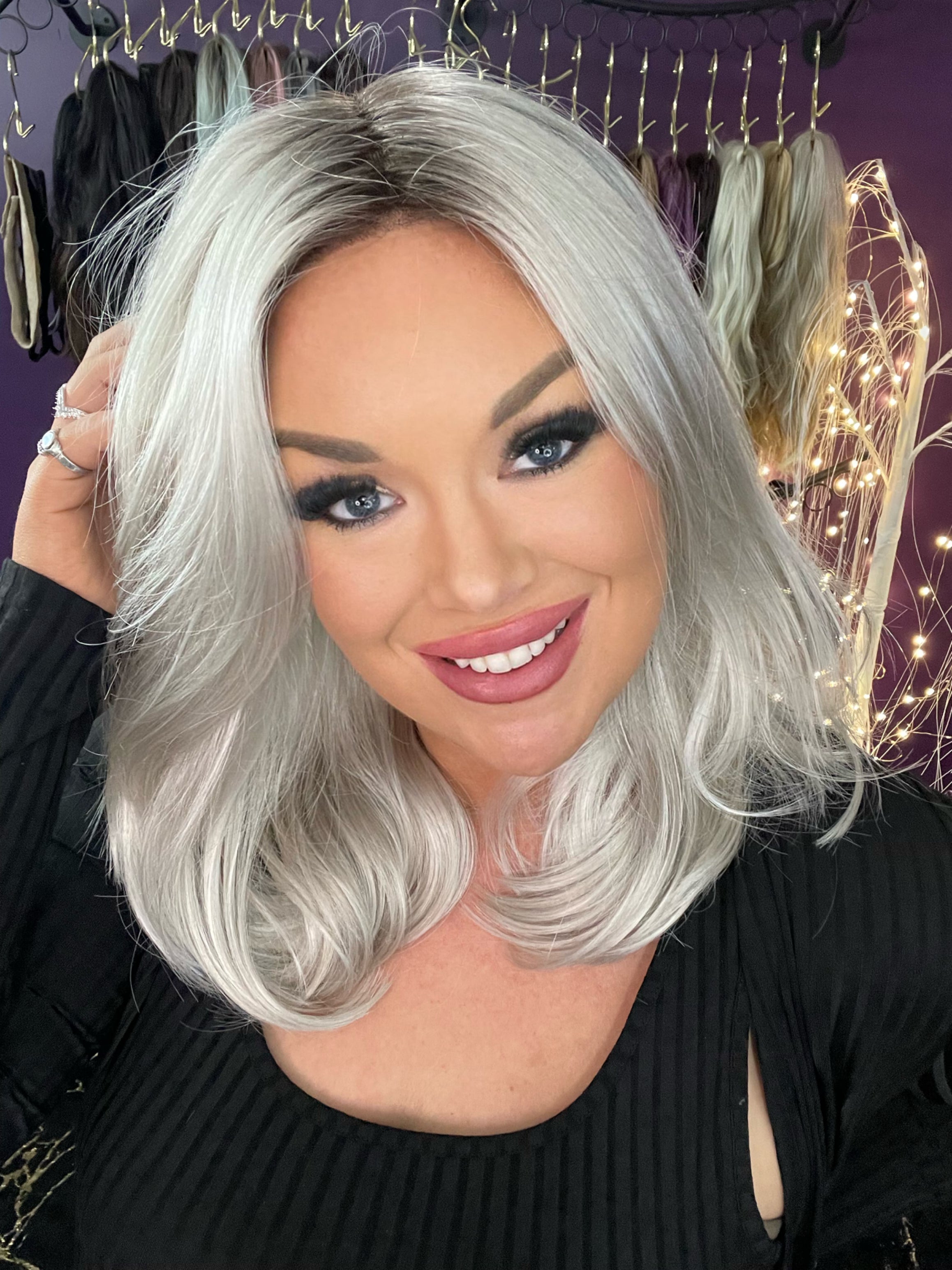 Demi Snowy Grey NHS Luxury Wig FL1 W6390